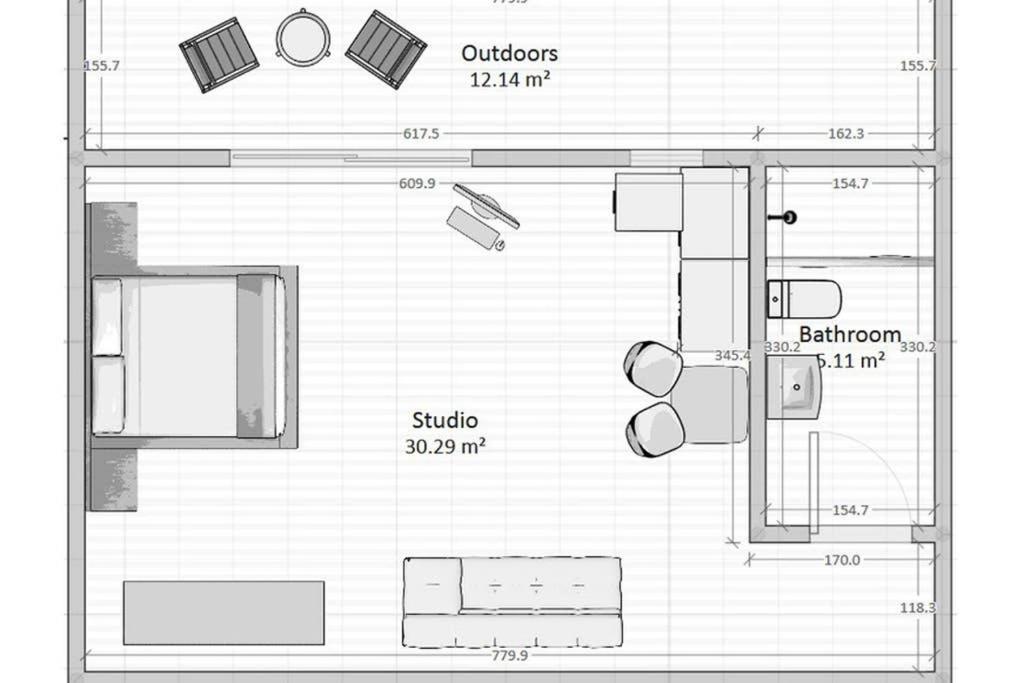 Cozy Studio Near The Beach Nea Iraklitsa Exterior photo